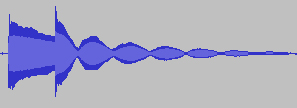Sound Wave of Nearly In Tune Guitar Notes